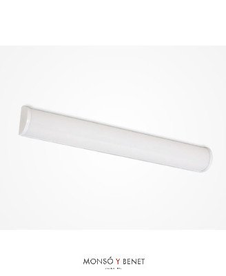 EQUIPO TUBO LED T8 CON DIFUSOR OPAL 1x60cm APE-596 B BLANCO
