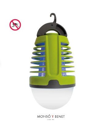LIMINADOR INSECTOS VOLADORES CON FAROL EIR-539 RECARGABLE