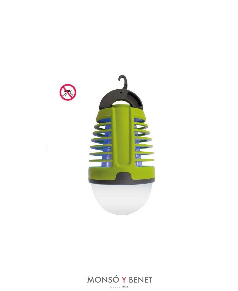 LIMINADOR INSECTOS VOLADORES CON FAROL EIR-539 RECARGABLE