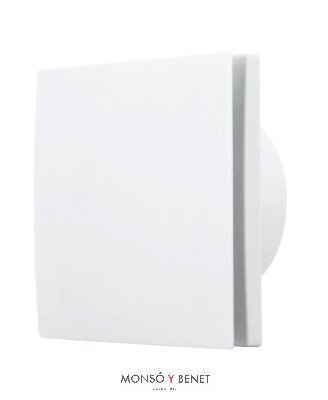 EXTRACTOR AXIAL BAÑO LARI-75 FRONTAL OCULTO BLANCO