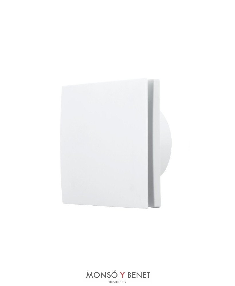 EXTRACTOR AXIAL BAÑO LARI-75 FRONTAL OCULTO BLANCO