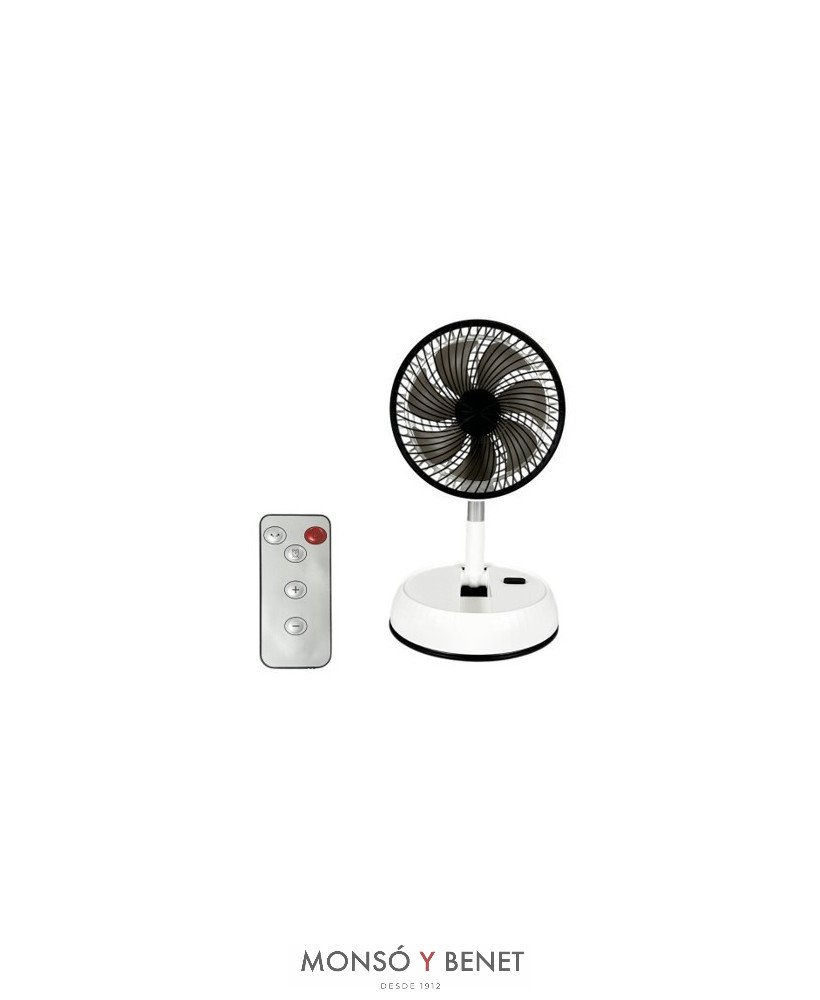 VENTILADOR SOBREMESA o PIE USB OSCILANTE P-1000 BLANCO