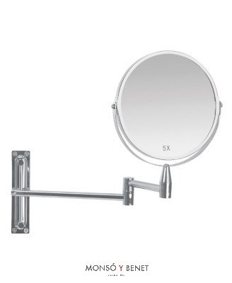 ESPEJO DE BAÑO CON BRAZO EXTENSIBLE EB-1535 CROMO