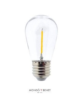 BOMBILLA LED ESFERICA PLASTICO 01EON2 1800K