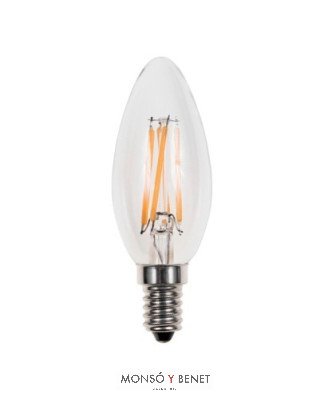 BOMBILLA LED VELA LISA DIMABLE CÁLIDA 04VDM25 E14 2500K