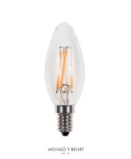 BOMBILLA LED VELA LISA DIMABLE CÁLIDA 04VDM25 E14 2500K