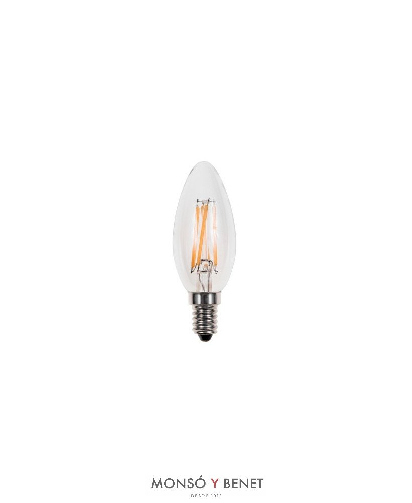 BOMBILLA LED VELA LISA DIMABLE CÁLIDA 04VDM25 E14 2500K