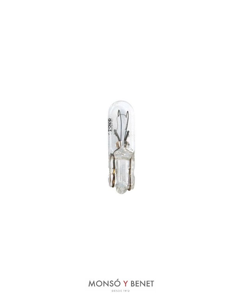 BOMBILLA AUTO CUÑA WEDGE T05 5x20mm 24V 1.2W W2x4.6d