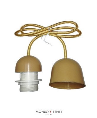 COLGANTE LAMPARA C/ARANDELA 7507-T ORO
