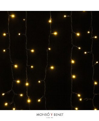 CORTINA 600 LEDS BLANCO CALIDO EXTERIOR IP65 D60182