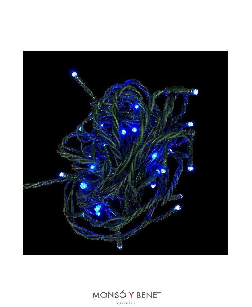 GUIRNALDA 60 LEDS AZUL D06355