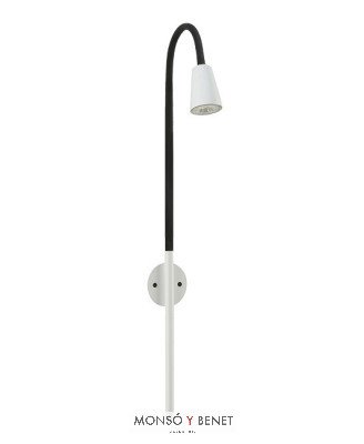 FLEXO PARED FM-170 B BLANCO CON FLEXO NEGRO