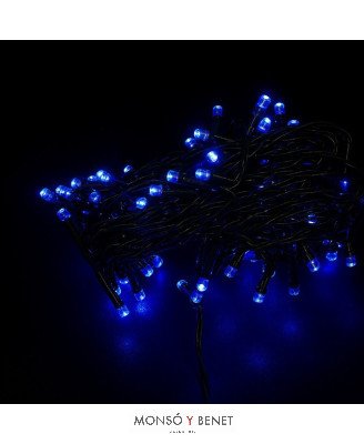GUIRNALDA 96 LED AZULES PROGRA. TEMPORIZADO 8 HORAS D09389