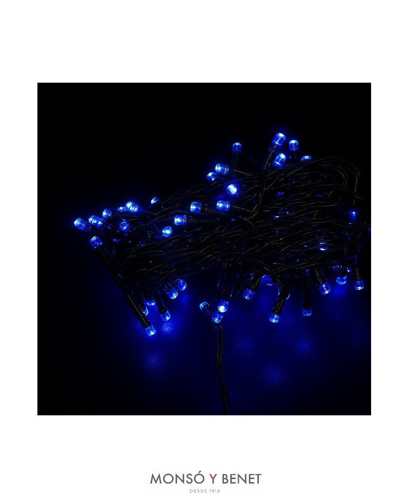 GUIRNALDA 96 LED AZULES PROGRA. TEMPORIZADO 8 HORAS D09389