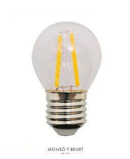 BOM.LED.ESFERICA Ø45mm ECO CLARA 04ECN27 2700K E27