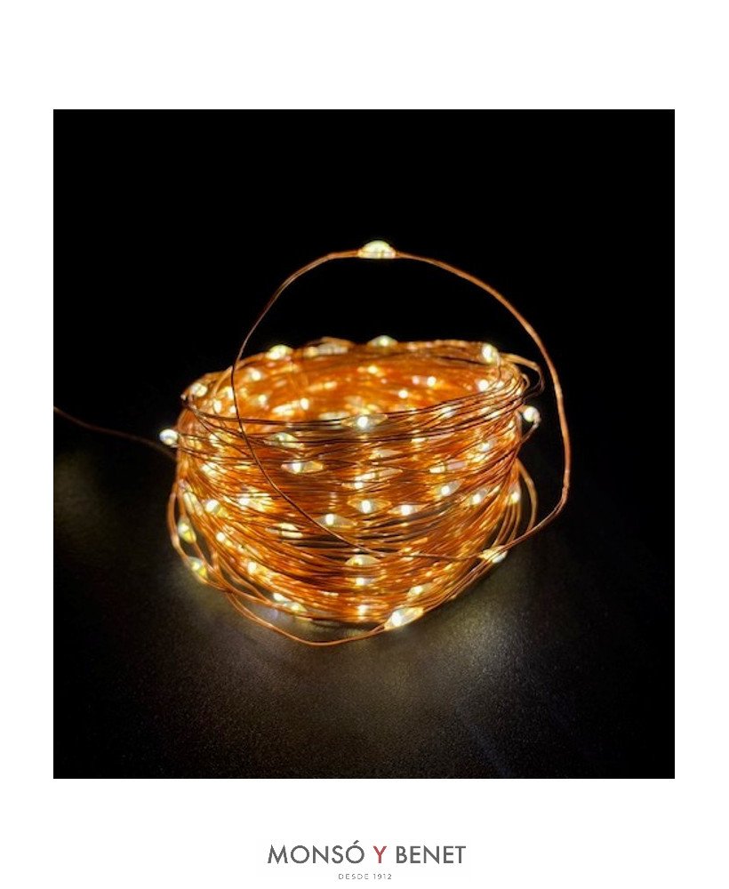 GUIRNALDA 150 LEDS CÁLIDOS PROGRAMABLE TEMPORIZADA-A15126