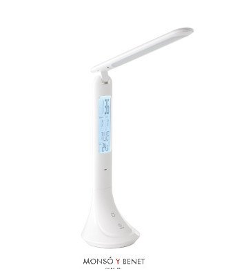 LAMPARA SOBREMESA RECARGABLE USB LSU-7579 B BLANCO 4000K
