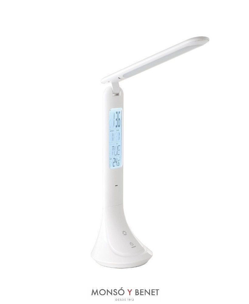 LAMPARA SOBREMESA RECARGABLE USB LSU-7579 B BLANCO 4000K