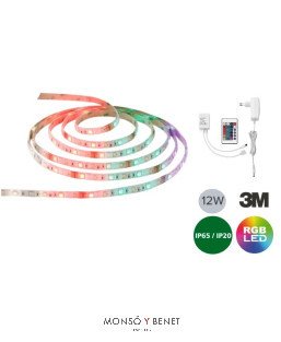 KIT 3 METROS TIRA FLEXIBLE LED K-5478 RGBW Blanco 4000k