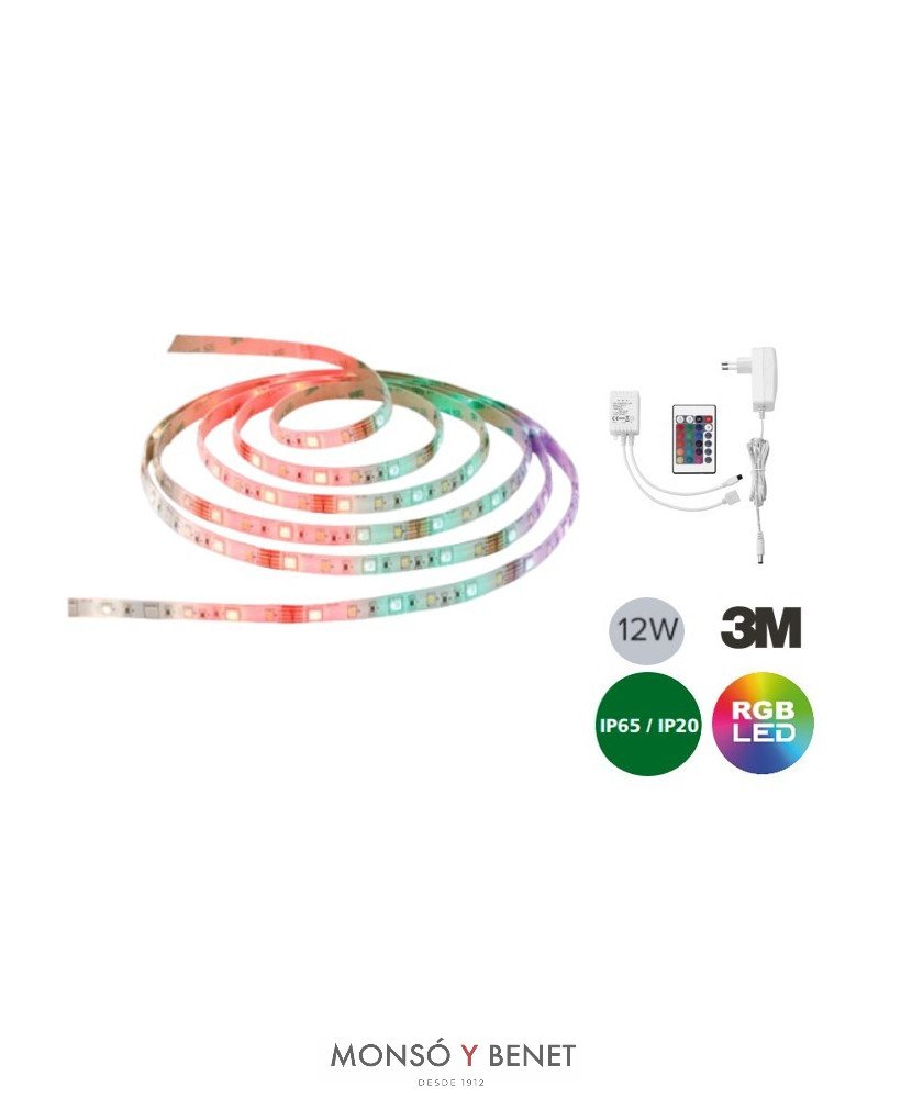 KIT 3 METROS TIRA FLEXIBLE LED K-5478 RGBW Blanco 4000k