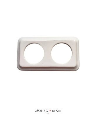MARCO CUADRADO DOBLE 9216PB PORCELANA BLANCO EMP. FBDE