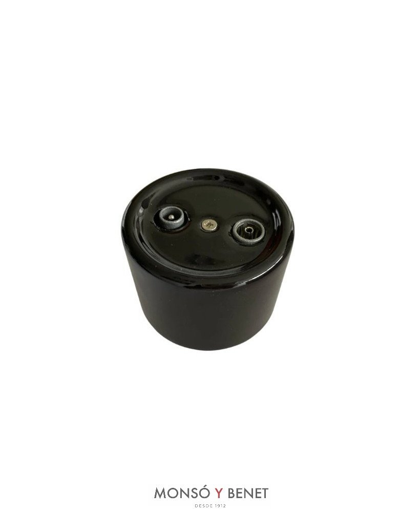 TOMA TV+FM 9223PN PORCELANA NEGRO SUPERFICIE FBDS