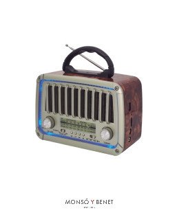 RADIO RETRO AM-FM-SW USB + TF + BT RV-1819