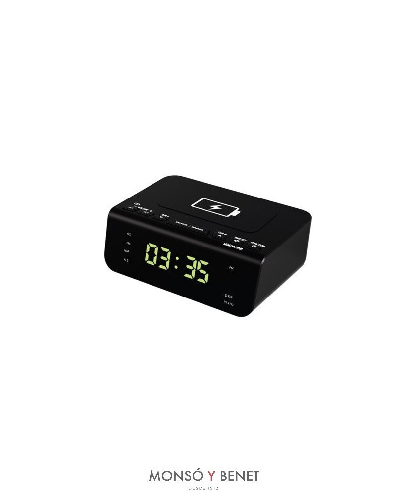 DESPERTADOR RADIO FM DIGITAL PLL CARGADOR MOVIL RD-4733