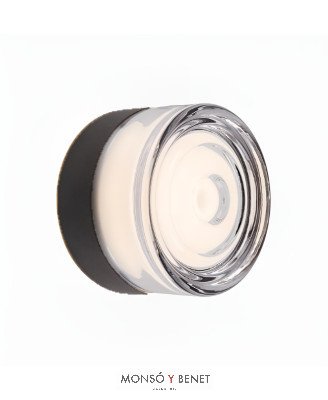 APLIQUE REDONDO METAL GLASGOW NEGRO TRANSPARENTE CCT