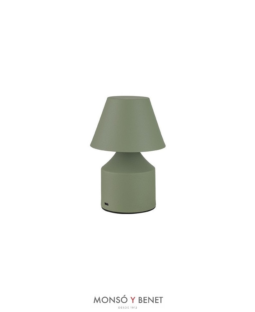 LAMPARA SOBREMESA TÁCTIL RECARGABLE LS-5933 V VERDE