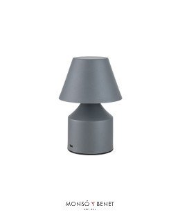 LAMPARA SOBREMESA TÁCTIL RECARGABLE LS-5933 G GRIS