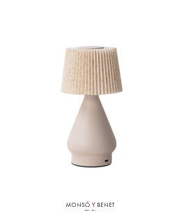 LAMPARA SOBREMESA TÁCTIL RECARGABLE LS-5934 B BEIGE