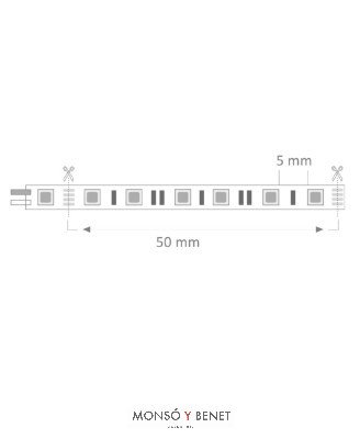 ROLLO 5 METROS DE TIRA LED GRANOLLERS NEUTRO 2800K