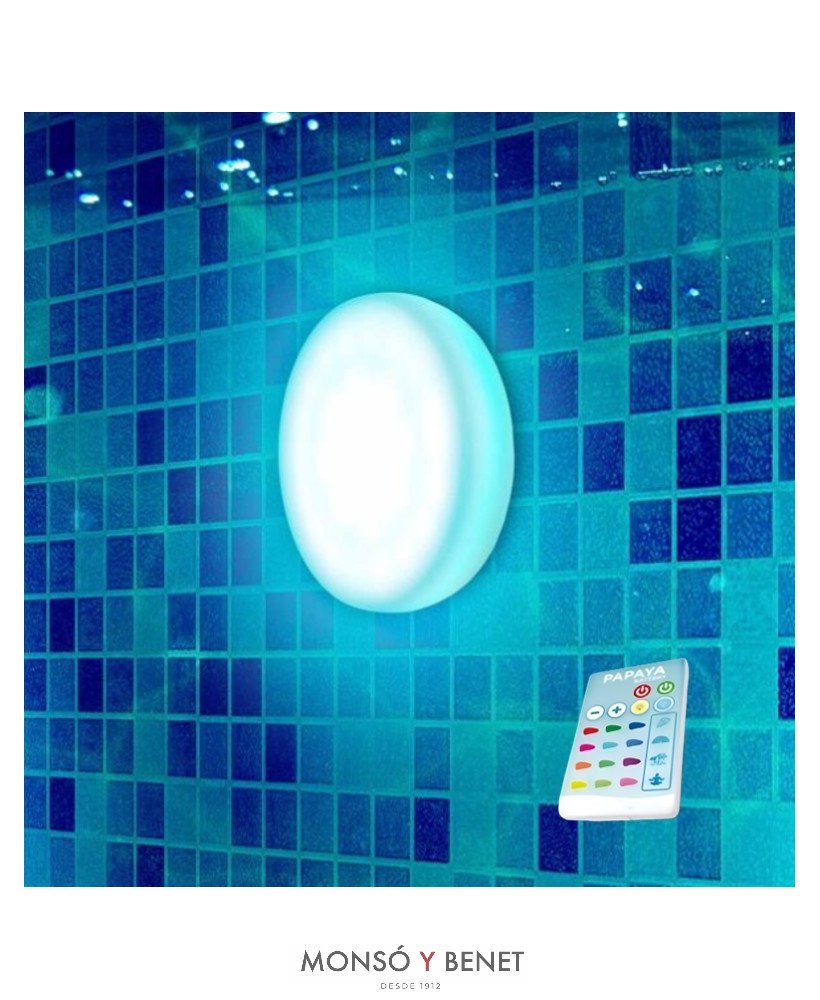 APLIQUE PISCINA LED RECARGABLE USB PAPAYA-12 RGBW IP68