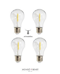 PACK 4 LED A60 3V 0.15W 01S3V2P4 E27 2200K RECAMBIO ALLEGRA