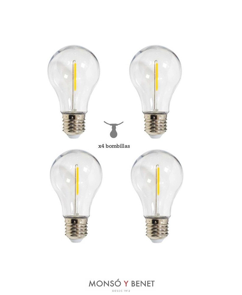 PACK 4 LED A60 3V 0.15W 01S3V2P4 E27 2200K RECAMBIO ALLEGRA