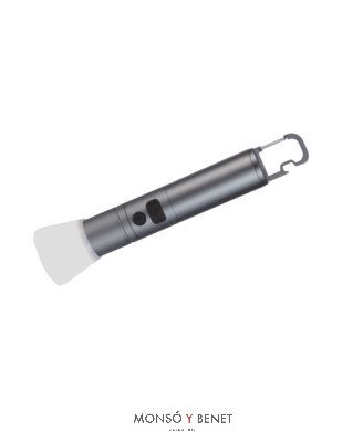 LINTERNA RECARGABLE USB LR-2313 CROMO MATE