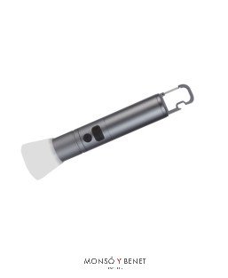 LINTERNA RECARGABLE USB LR-2313 CROMO MATE