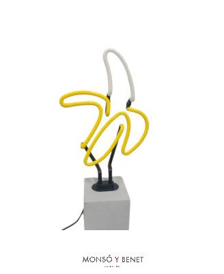 PEANA DE NEÓN ROTULO ILUMINADO BANANA PNBANANA AMARILLA