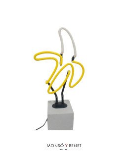 PEANA DE NEÓN ROTULO ILUMINADO BANANA PNBANANA AMARILLA