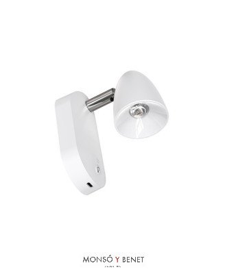 FOCO RECARGABLE USB ORIENTABLE FR-7106 B CCT BLANCO