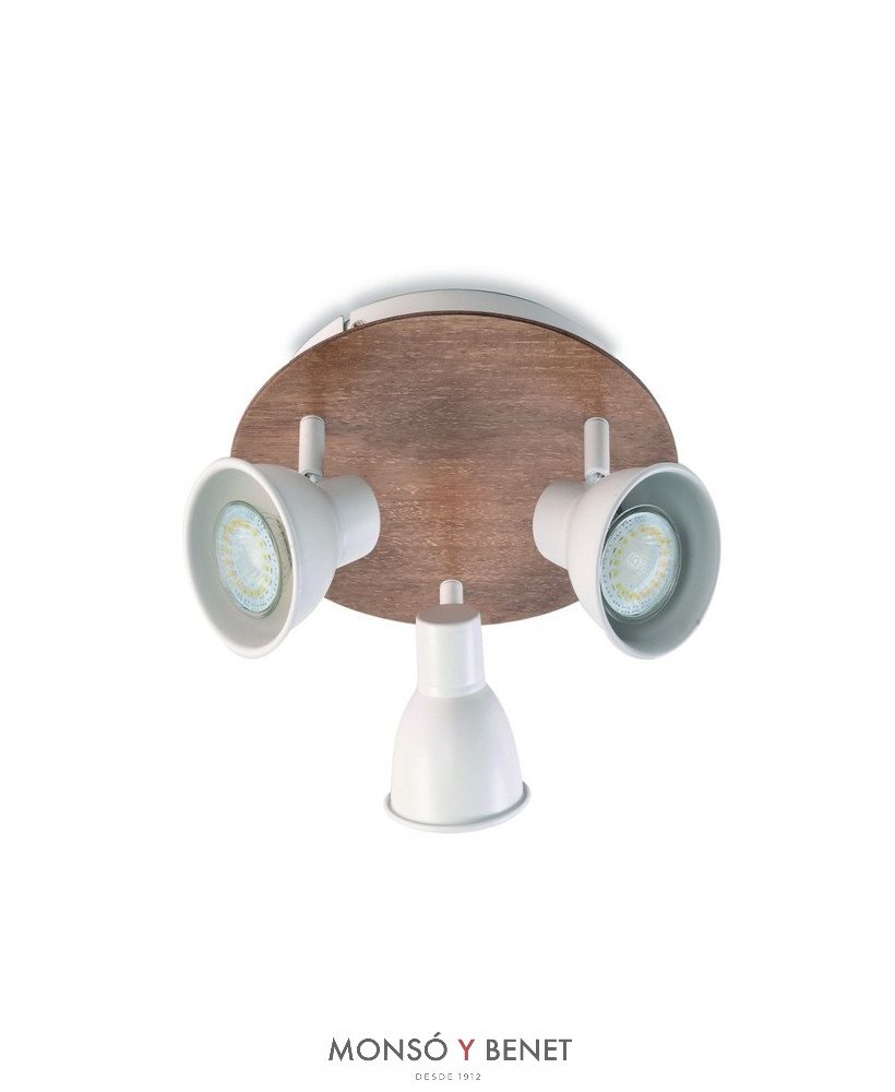 PLAFON 3xGU10 MIKO-3-P BLANCO