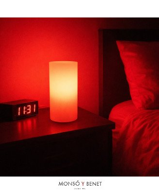 PACK 2 BOMBILLAS LED ROJA TUBULAR MELATONINA 230V-8W. E27