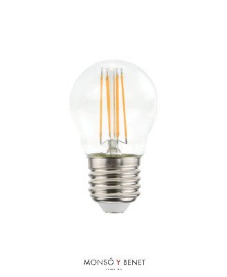 BOM.LED.ESFERICA Ø45mm CLARA REGULABLE 04EDN27 2700K E27
