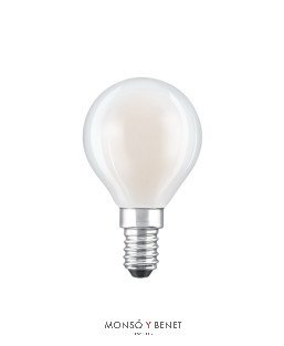BOMBILLA LED ESFERICA 5,9W OPAL REGULABLE 06ERM2 E14 2700K