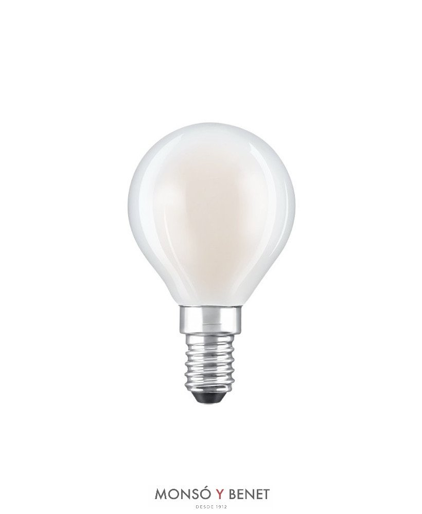 BOMBILLA LED ESFERICA 5,9W OPAL REGULABLE 06ERM2 E14 2700K