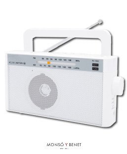 RADIO RETRO AM-FM USB + MicroSD + BT RV- 118 B COLOR BLAN