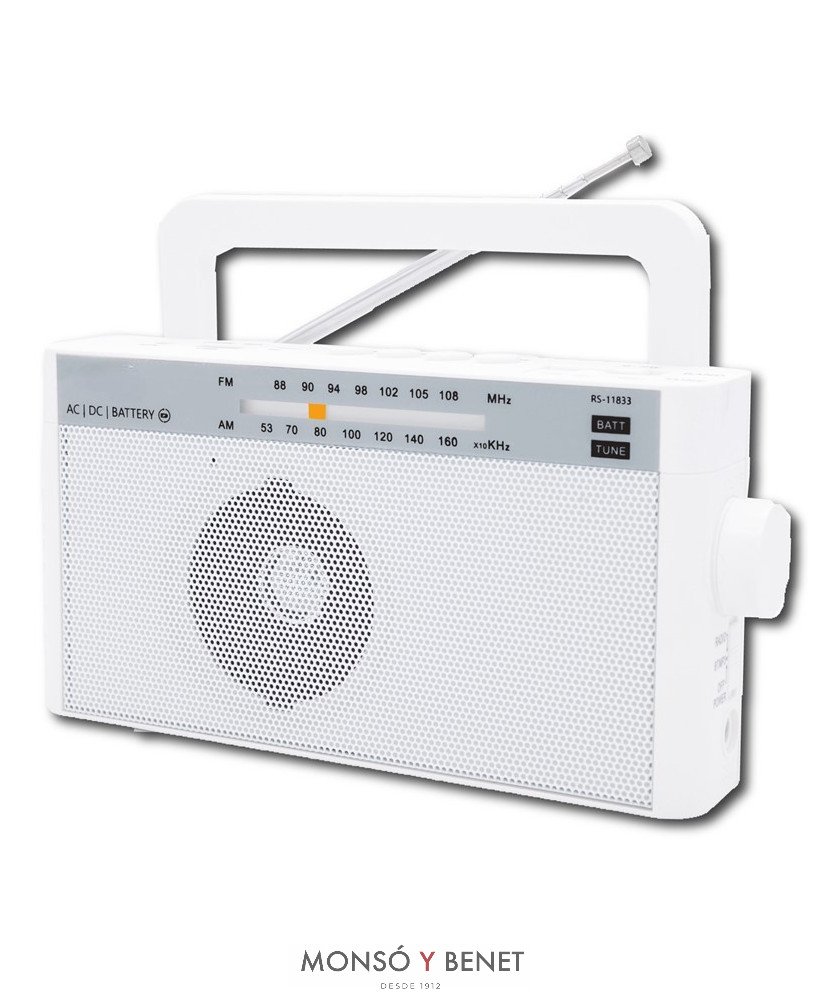 RADIO RETRO AM-FM USB + MicroSD + BT RV- 118 B COLOR BLAN