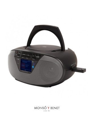 RADIO DESPERTADOR CADENA DIGITAL PLL + USB MP3 + CD RCDBOX