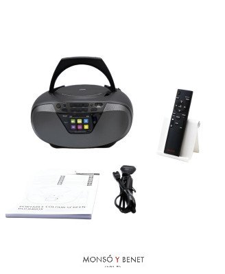 RADIO DESPERTADOR CADENA DIGITAL PLL + USB MP3 + CD RCDBOX